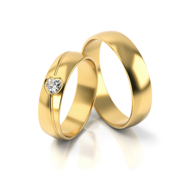 Bild von Trauringe "Romantisch"_295 Gelbgold