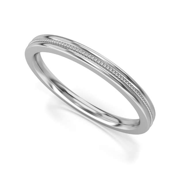 Bild von Memoire-Ring „Frau/Herr Magister“_515 Weißgold