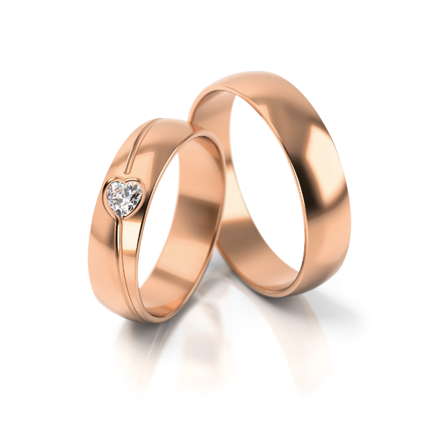 Bild von Trauringe "Romantisch"_295 Roségold