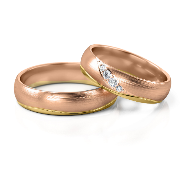 Bild von Trauringe "Flow" - 283 RG