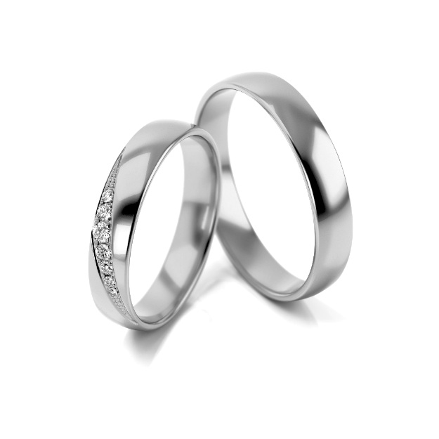 Bild von Trauringe "Puristisch" - 317 W